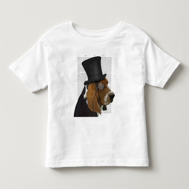 Basset Hound, Forme Hound och Hat T Shirt (Framsida)