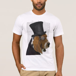 Basset Hound, Forme Hound och Hat T Shirt