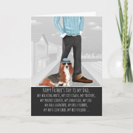 Basset Hound från Hund Fars dag Kort