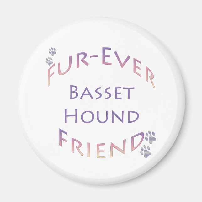 Basset Hound Furever Magnet (Framsidan)