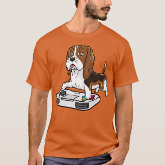 Basset Hound Gamepad Kawaii T Shirt