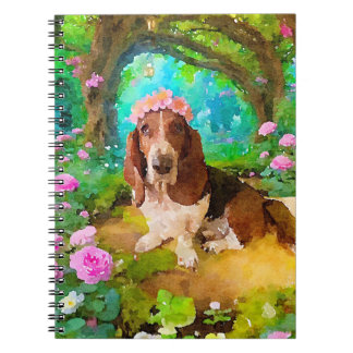 Basset Hound Garden Anteckningsbok
