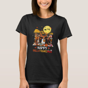 Basset Hound Glad Hallothanksmas Halloween Tack T Shirt