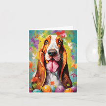 Basset Hound Glad påsk