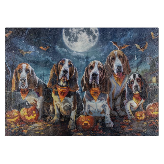 Basset Hound Halloween Spooky (Framsidan)