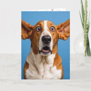 Basset Hound Humous Birthday Kort