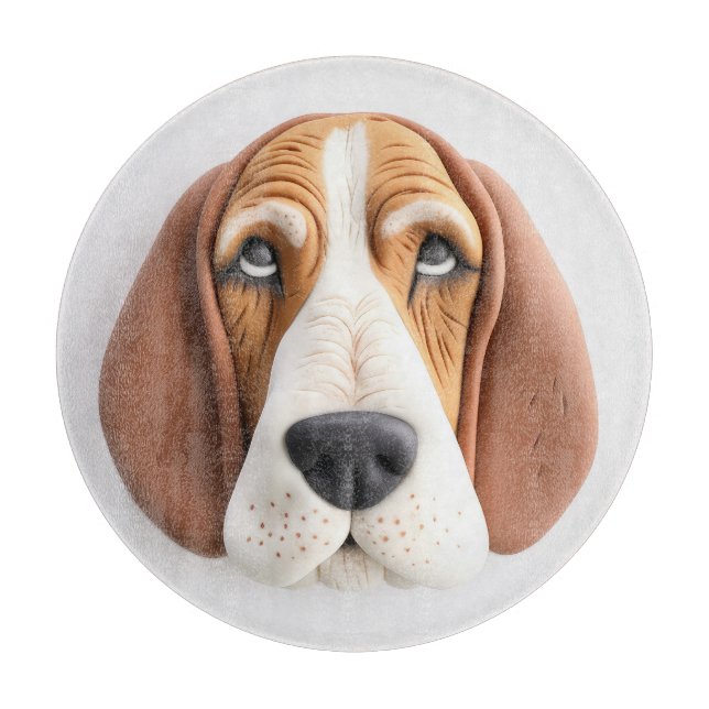 Basset Hound Hund 3D Inspirerad (Framsidan)
