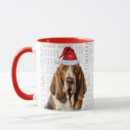 Basset Hound Hund älskare jul Helgdag Mugg