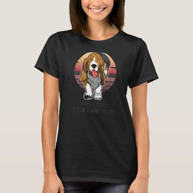 Basset Hound Hund aveln 11 T Shirt (Framsida)