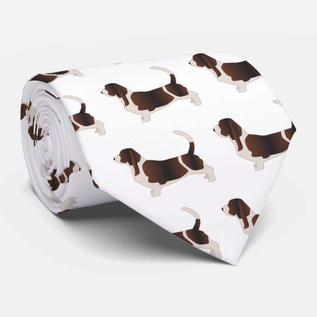 Basset Hound Hund aveln Silhouette Illustration Slips (Rullad)