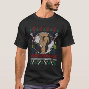 Basset Hound Hund aveln Ugly jul Stil T Shirt