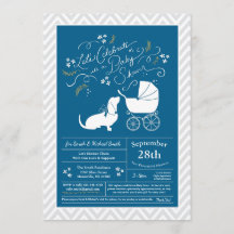 Basset Hound Hund Baby Shower Boy Blue