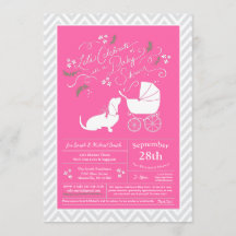 Basset Hound Hund Baby Shower Girl Rosa