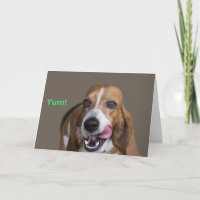 Basset Hound Hund Birthday Card