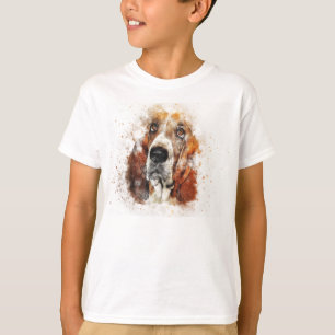 Basset Hound Hund Brown White Pet Hunter Doggie Fo T Shirt