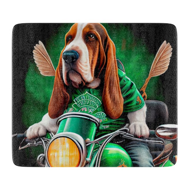 Basset Hound Hund Cycle St. Patrick's Day (Framsidan)