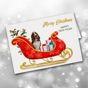 Basset Hound Hund jul-smartkort Hälsningskort