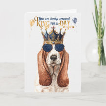 Basset Hound Hund Kung för en dagmånsdag