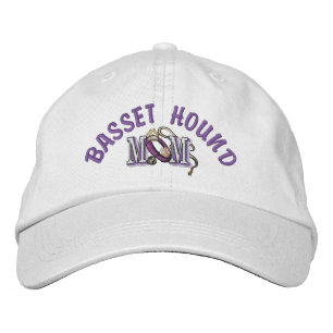 Basset Hound Hund MAMMA Broderad Keps