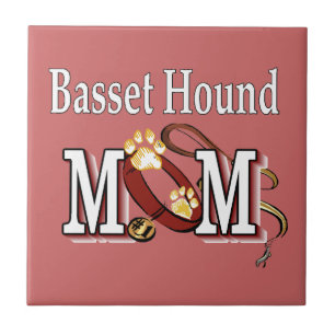 Basset Hound Hund MAMMA Kakelplatta