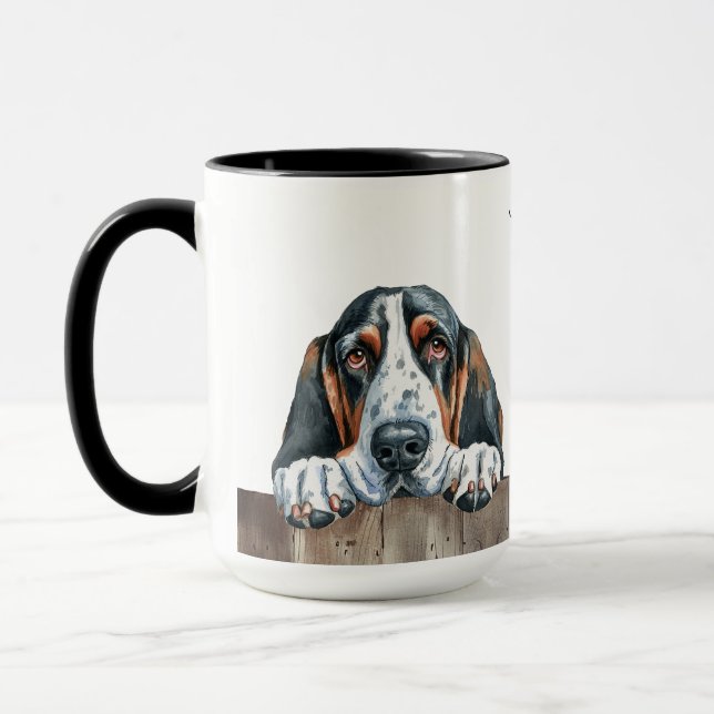 Basset Hound Hund Mugg (Vänster)