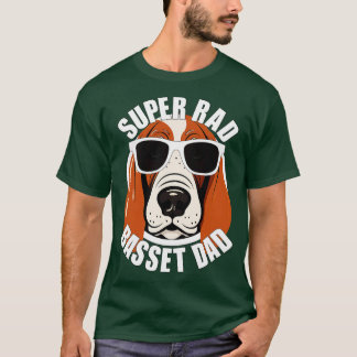 Basset Hound Hund Pappa Funny Manar Fars dag T Shirt