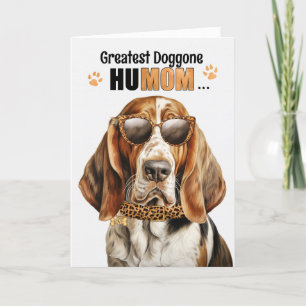 Basset Hound Hund Underbarare HuMOM Mors dag Helgkort