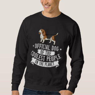 Basset Hound Hund Valpar 1 Lång Ärmad Tröja