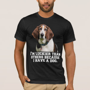 Basset Hound Hundägare I’m Luckier Than Övrigt T Shirt