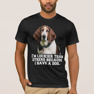 Basset Hound Hundägare I’m Luckier Than Övrigt T Shirt
