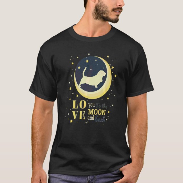Basset Hound Hundras  1 T Shirt (Framsida)