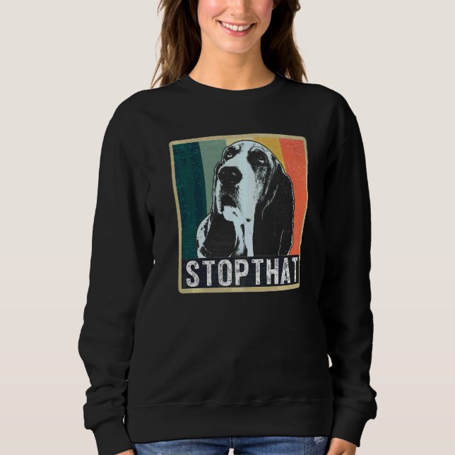 Basset Hound Hundras  46 T Shirt (Framsida)