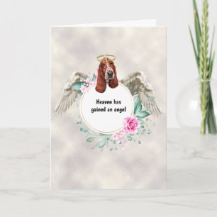 Basset hound husdjur minnes ängelvingar dikt kort