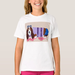 Basset Hound i flipper T Shirt