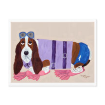 Basset Hound i flipprar 