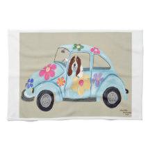Basset Hound i Hippiebil