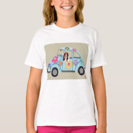 Basset Hound i Hippobil T Shirt