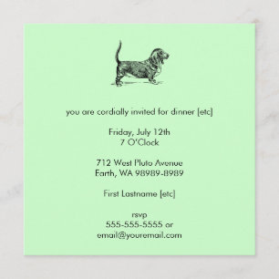 Basset_Hound Inbjudningar