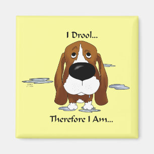 Basset Hound - jag Drool..så jag är.. Magnet