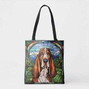 Basset Hound Jeanjacka Tygkasse