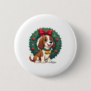 Basset Hound Jingle Klockor hund Knapp