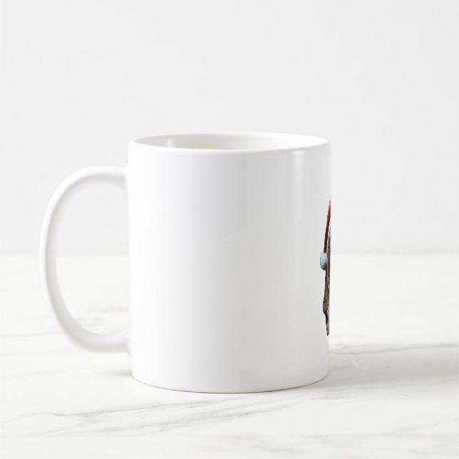 Basset Hound jul Kaffemugg (Vänster)