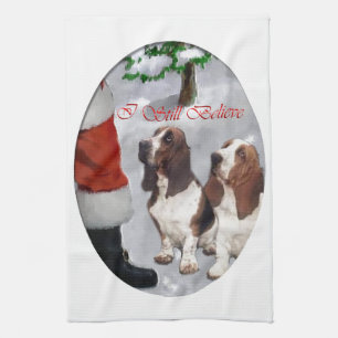 Basset Hound jul Kökshandduk