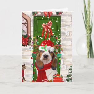Basset Hound jul Kort