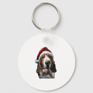 Basset Hound jul Nyckelring
