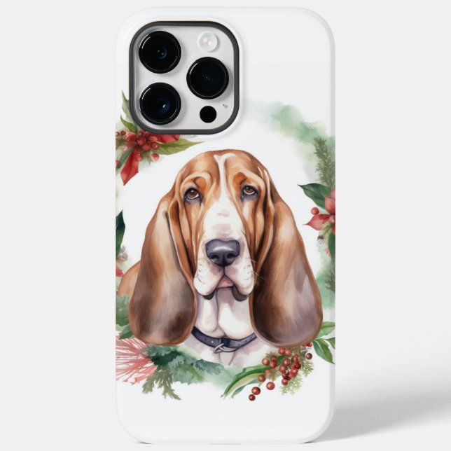 Basset Hound-jul Utandning Festive Valp (Baksida)