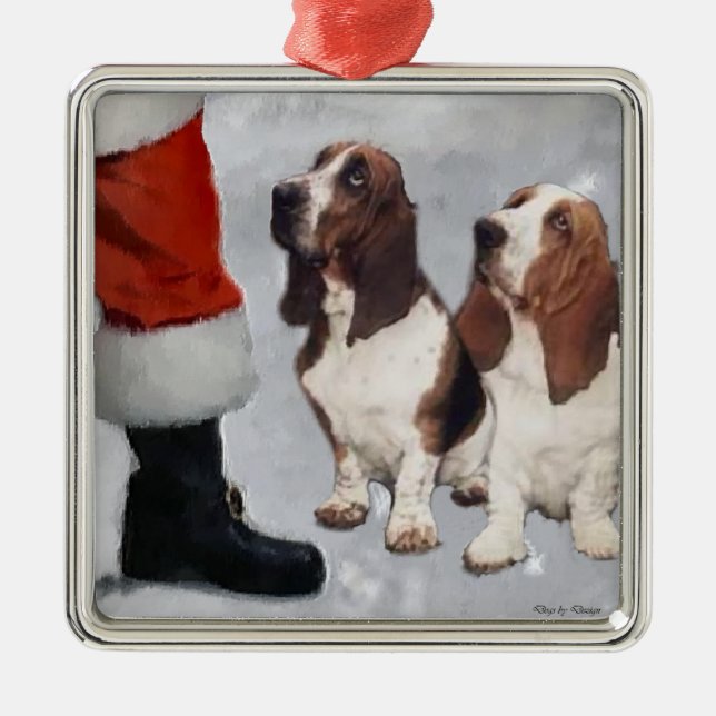 Basset Hound-julklappar Ornament (Framsidan)