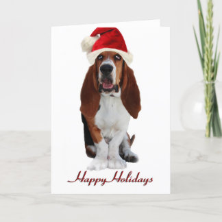 Basset Hound-julkort Helgkort