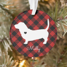 Basset Hound-julpset Hund Namn Photo