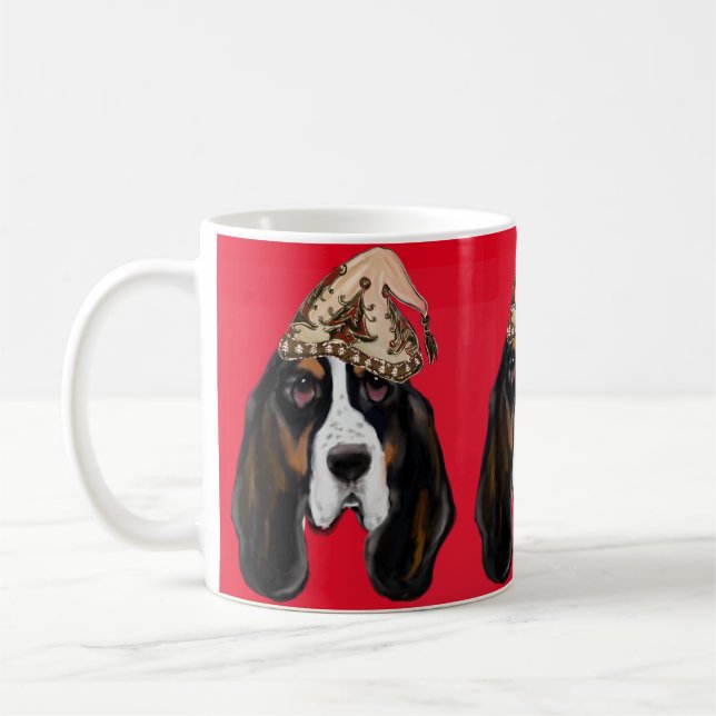 BASSET HOUND       KAFFEMUGG (Vänster)